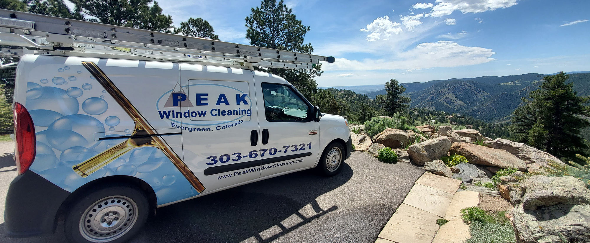 PEAK Window Cleaning, LLC is based in Evergreen, CO and serves the foothills and mountain communities.