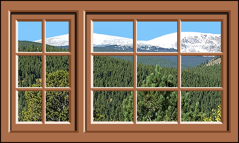 Example: small pane windows - 15 panes
