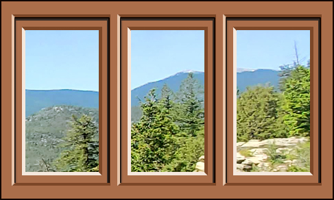 Example: regular thermapane windows - 3 panes