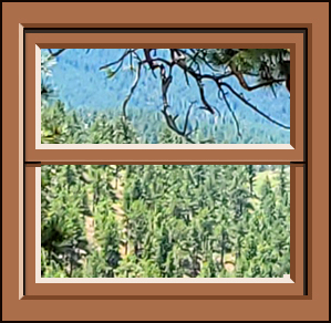 Example: regular thermapane windows, double-hung - 2 panes
