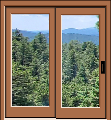 Example: regular thermapane windows, sliding glass doors - 2 panes